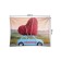 Decorative panel with photo printing "Heart by car", horizontal, size 150x200 cm