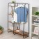 Wardrobe system with the shelves "Scandinavia 1", 110 × 38.5 × 147 cm, black color