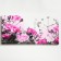 Carty watch is wall-mounted, on canvas, interior, silent "pink roses", 40 x 76 cm