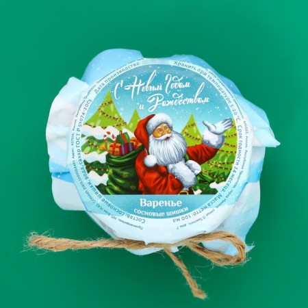 Pine cone jam "Happy New Year!", 100 ml-2