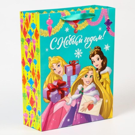 New Year. Gift package, 31x40x11.5 cm, packaging, princesses-2
