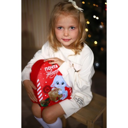 New Year's children's backpack "New Year's Post", Bunny, for the New Year-1
