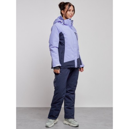 Ski costume female winter, size 56, purple color-2