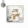 Serving shares "Christmas snowman", 15 × 15 cm, white color