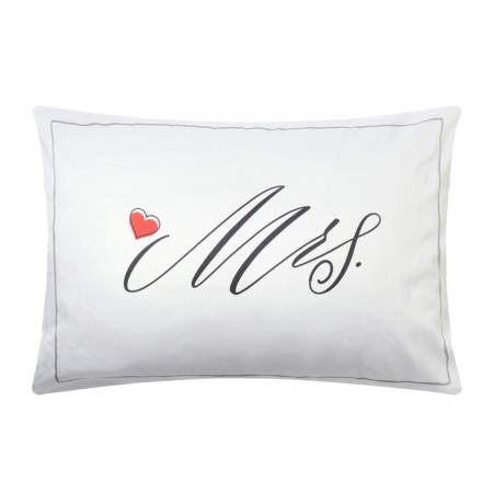 Pillowcase Ethel "Mrs." 50x70 cm, satin 128 g/m2, 100% cotton