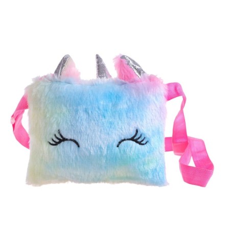 Plush bag "Unicorn", 18x1x12 cm, mix