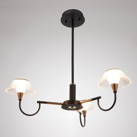 Chandelier 1695/3 LED 72W 3000-6000K black and gold 65x65x26.5 cm Bayerlux-1