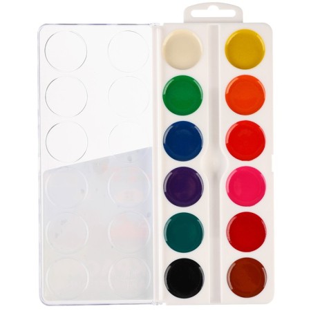 Watercolor honey 12 colors "Blue Tractor"-3