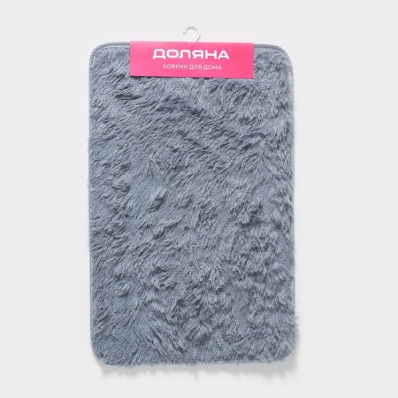 Bath and toilet mat “Fluff”, 50 × 80 cm, color gray-6