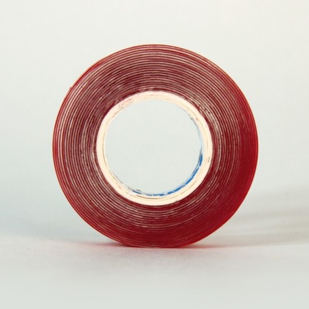 Bilateral tape ABRO TG-010-0.5-2.5-RA, on an acrylic basis, transparent, 10 mm x 2.5 m-1
