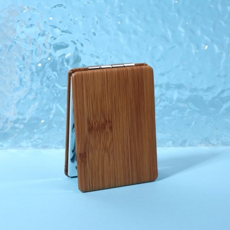 Mirror folding "bamboo", 6.4 × 9 cm, with an increase, color "dark tree"-4