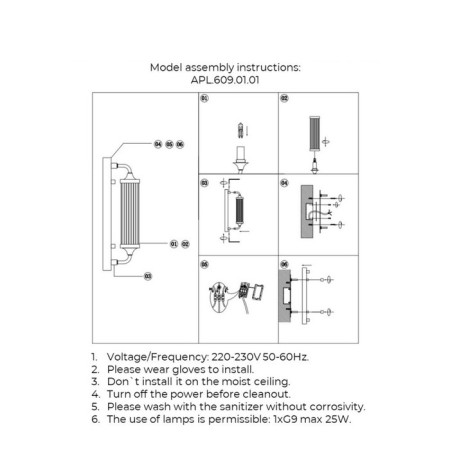 Wall lamp (sconces) Justa G9 25W-5
