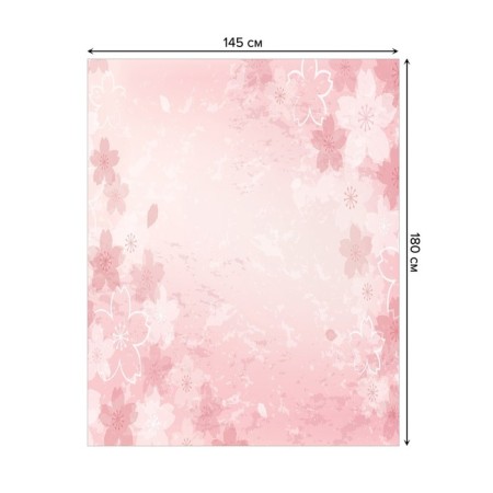 The tablecloth “curly flowers”, rectangular, Saten, size 145x180 cm-1