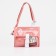 Youth bag with a zipper, pink color