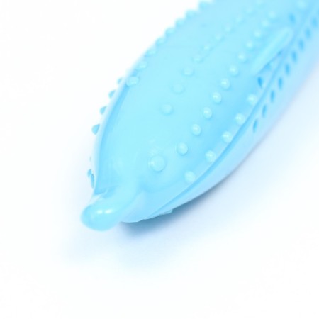 A toy for cats with cat mint "dolphin", 17 cm, blue-3