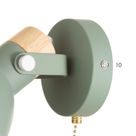 Bra "Adela" E27 40W green 14x23x11 cm-4