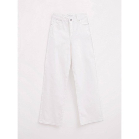 Women's jeans Conte Elegant Wide Leg, Size S, White color-5