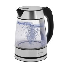 Electric kettle Harper HWK-GM03, 2200 watts, 1.7 l, glass, silver