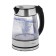 Electric kettle Harper HWK-GM03, 2200 watts, 1.7 l, glass, silver
