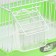 Poultry cell is equipped BD-2/4F, 34 x 27 x 44 cm, green