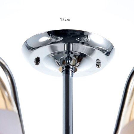 Causte "Mirna" 5he27 40t chrome 55x55x36 cm 9408340-4