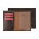 Cover for passport, card for maps, brown color