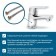 Santek Venga sink mixer, chrome