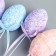 Easter decor on the "Egg - Beads" set set 6 pcs multi -colored 5x3x3 cm