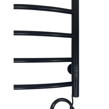 Electric towel "Sanprise" Classic P6, 400x600 mm, with a shelf, a university, black-4