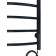 Electric towel "Sanprise" Classic P6, 400x600 mm, with a shelf, a university, black