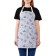 Apron of a kitchen with a photo print "Butterflies and chamomile", adjustable, size OS