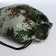 Back for shoes on the lace, green color/camouflage