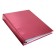 Notebook on 4 rings A5, 120 sheets in the cage "Pink. Metallic", boumvinyl cover, offset unit