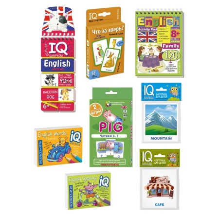 Package. Mini-comprehensive IQ-game for learning English. Level 2-1