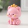 Polystone souvenir "A cat with a golden bell" mix 2x3x5 cm