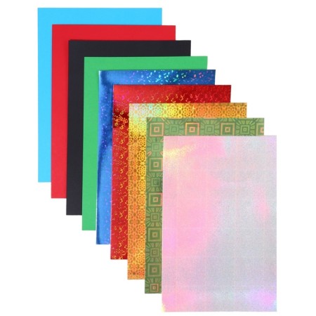 Cardboard color with holography, A4, 10 sheets, 10 colors, non-moped, bilateral, in the folder, 250 g/m², Spider-Man-2