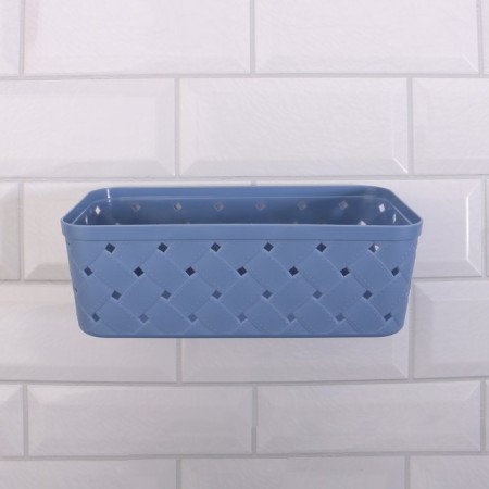 Organizer for storage, hinged, 1 section, with adhesive hooks, 21.5 × 11.5 × 7.5 cm, color mix-3