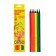 Neon pencils, 6 colors, "kalyak-little", three-sided neon