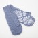 Women's mittens, jeans color, size 18