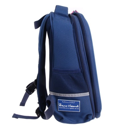 Frame backpack 36 x 28 x 17 cm, + pencil case, Bruno VisConti "Cute Owls. Cooking", blue-3