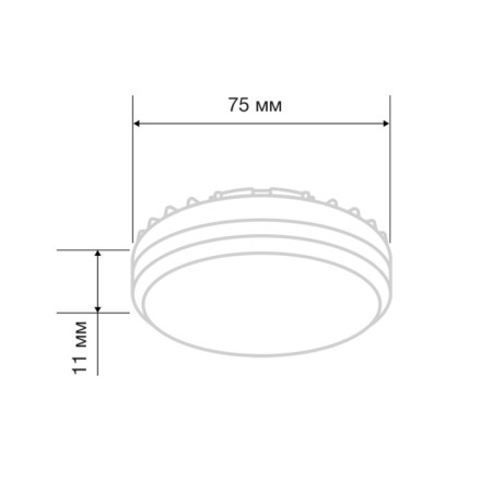 LED LED GX53 tablet 10.5W 840lm AC180 ~ 265V 4000K neutral light rexant-1