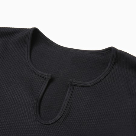 TOP with a long sleeve Minaku: Sportly; Color Black Rr.-7