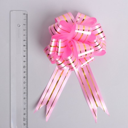 Bant-Shar No. 3 "Golden Strips", pink color-1