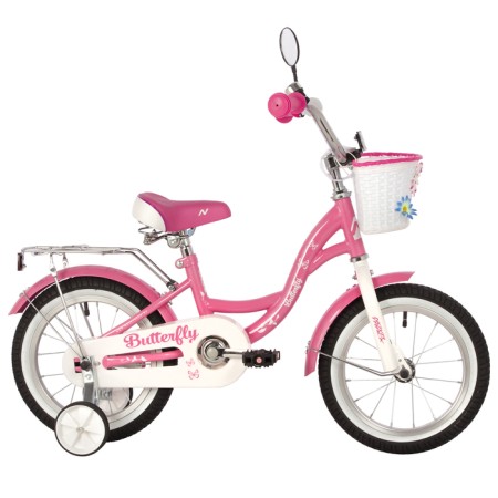 Bicycle 14 "Novatrack butterfly, pink color