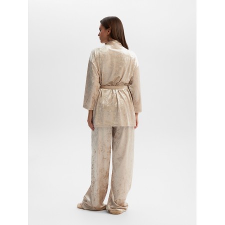 Female set (jacket, trousers) KAFTAN VELVET p. 48-50, beige-8