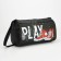 Children's sports bag for a boy with a zipper, external pocket, black color