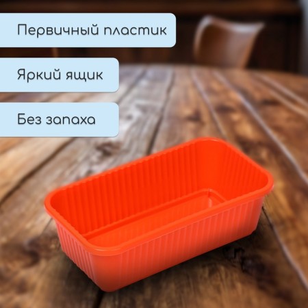 Box for seedlings, 28.5 × 15.5 × 8.5 cm, 2.5 l, orange, Greengo-2