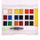 Watercolor paints, + 1 brush, in a plastic box, 18 colors