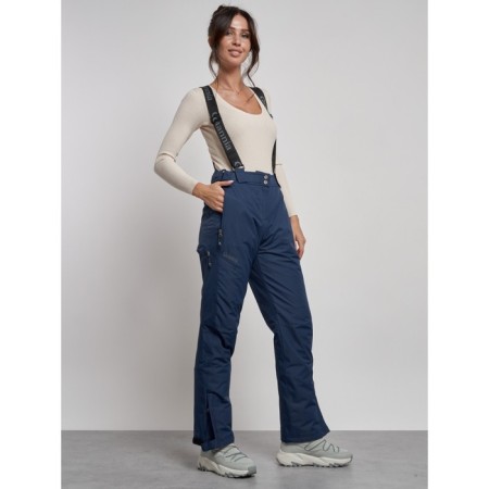 Semi-combinezone ski insulated female winter, size 44, dark blue color-15
