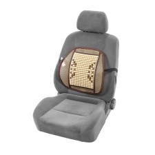 Orthopedic back on the seat with a massager, 40 × 40 cm, beige